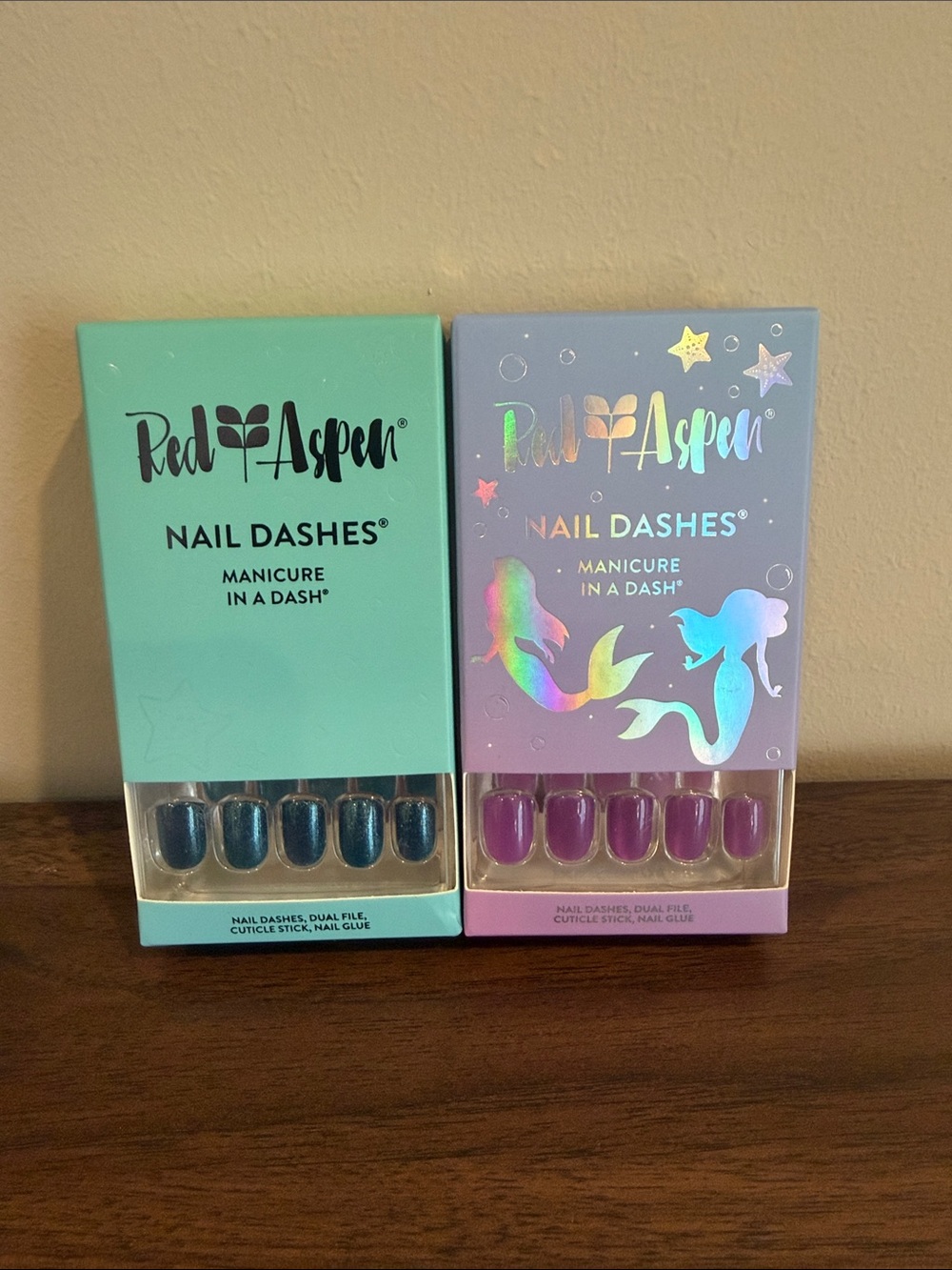 Nail Dashes Press-On Nails - Blue & Purple